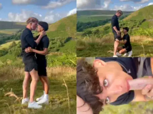 Chasexparkerr sucks Axel65xxx in a field