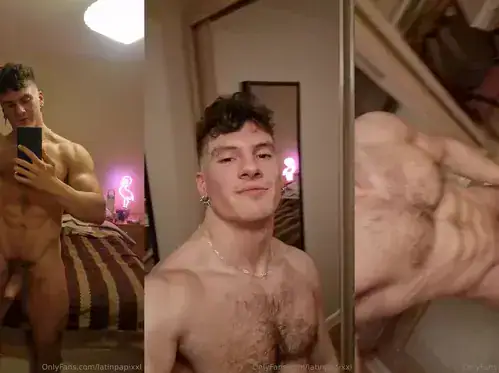 LatinPapixxl jerks off while he shows off his body