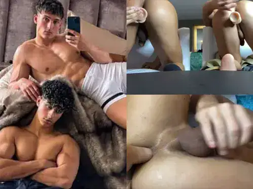 Levy Van Wilgen and Sepanta fuck themselves with dildos
