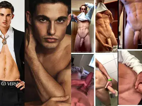 Model Kieran Warner (warmer_kk) shows off his monster cock –