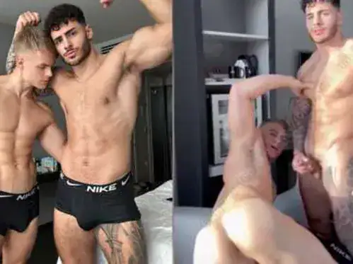 Dildo Action – FitNarad fucks Peachy Boy with a dildo