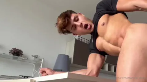 Manuel Dosio gets his ass eaten by a twink, and then gives him a facial